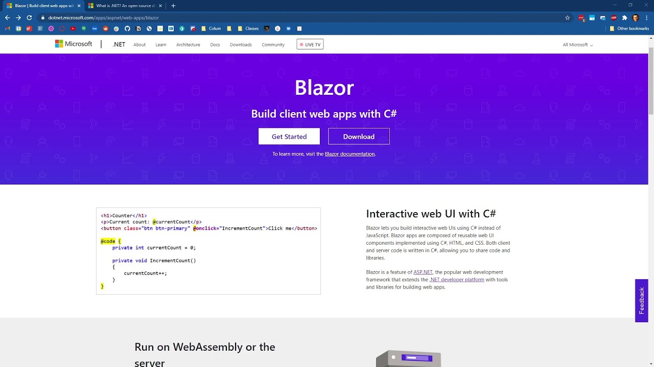 Intro to C#: Extra - Blazor Web Apps 1 - Setup & Introduction
