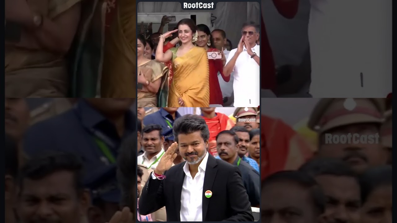 Why Did Trisha Salute CM Vijay? | CM Vijay | Rootcast