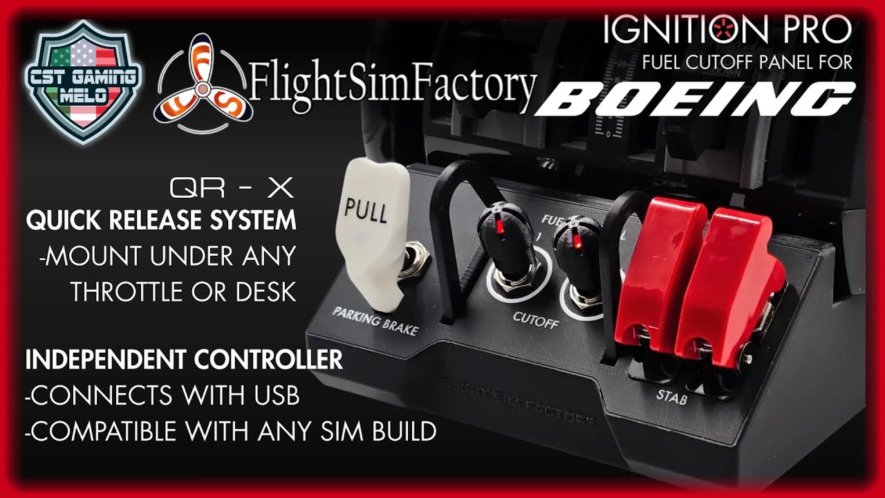 FlightSimFactory NEW Ignition PRO Fuel Cutoff Panel Review ✈️ Plug-and-Play Twin-Engine sim Upgrade!