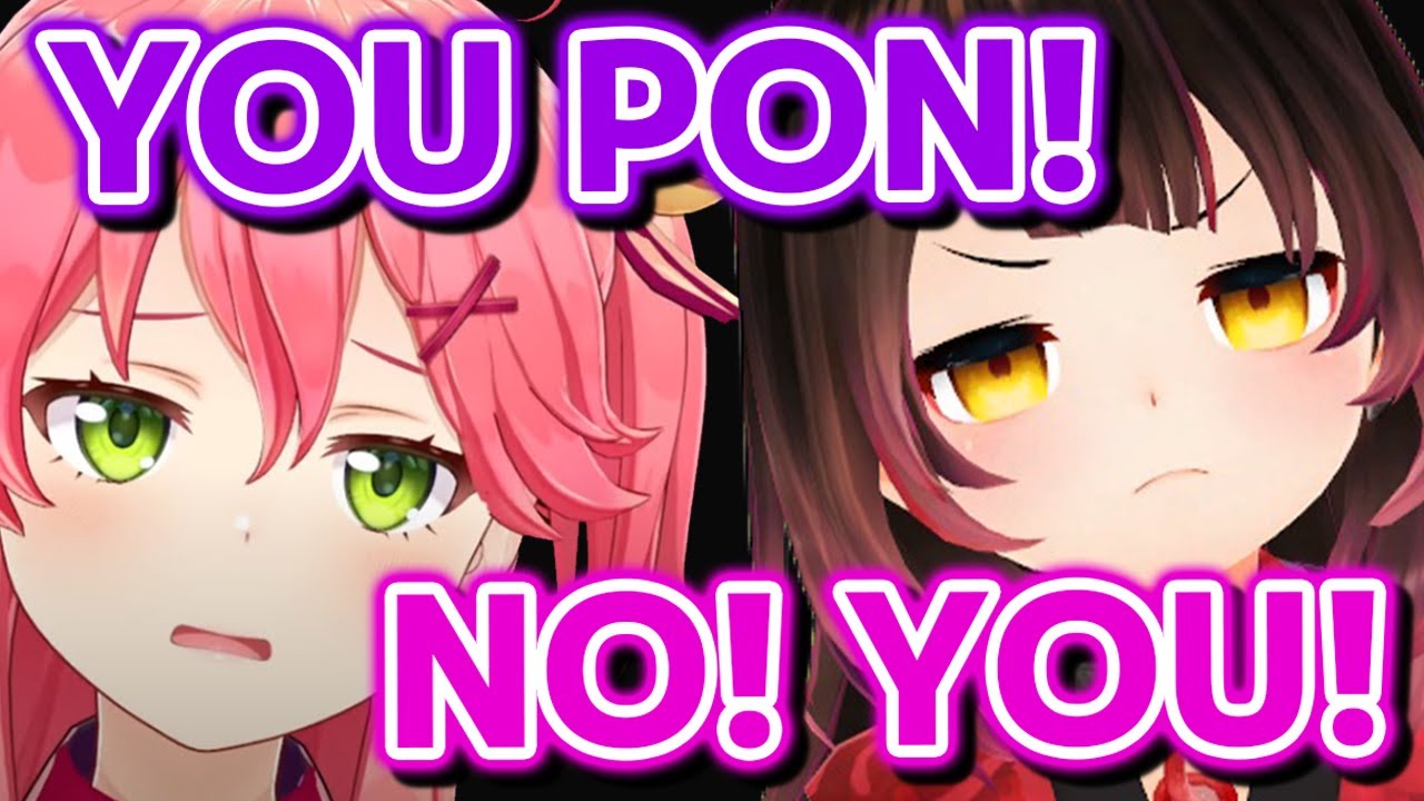 Miko and Roboco argue over who is the most PON member [Hololive Eng Sub]