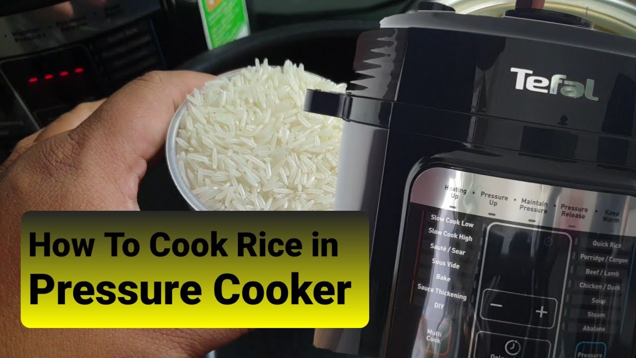 How To Cook RICE in Tefal Pressure Cooker - EASY