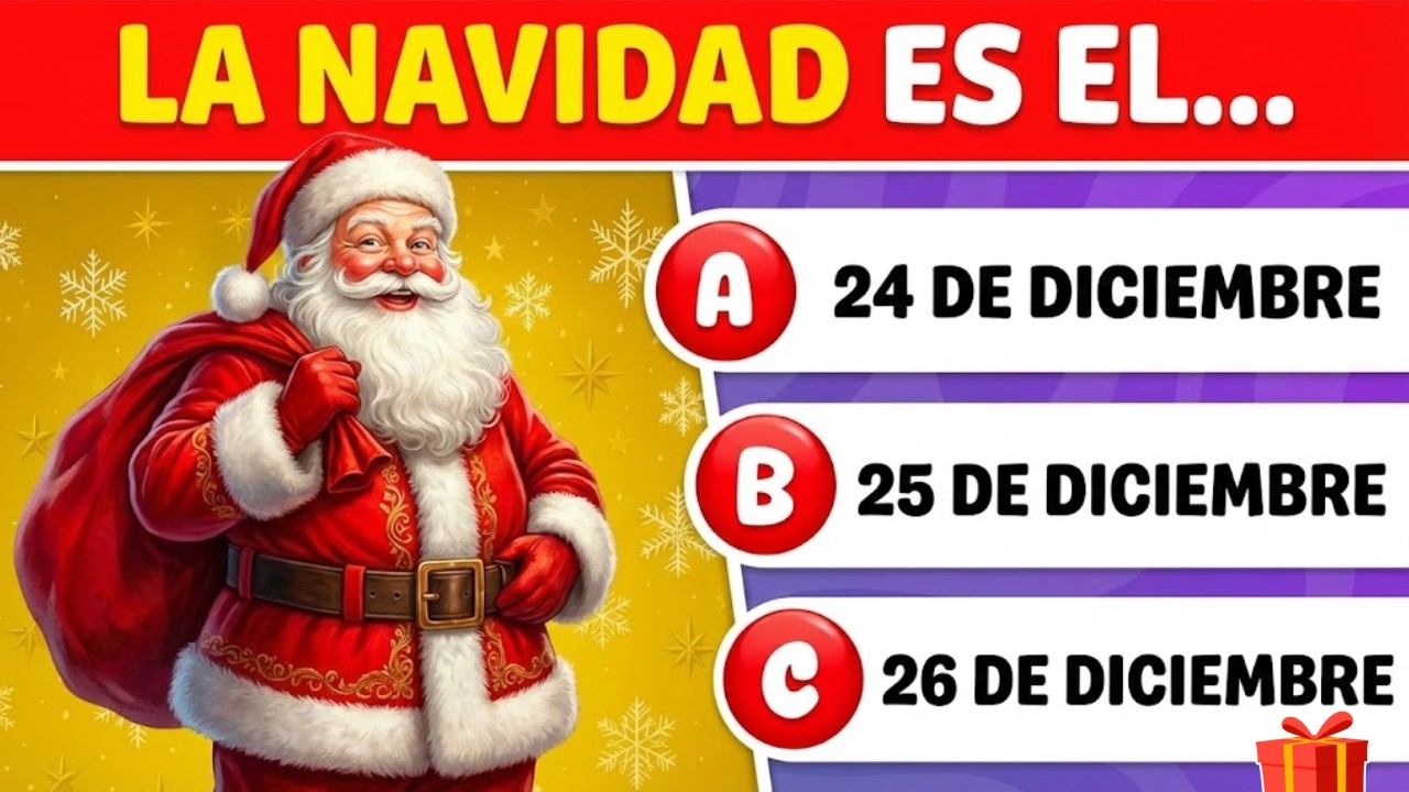 🎄 &iquest;Cu&aacute;nto Sabes de la NAVIDAD? | Test de 50 Preguntas 🎅