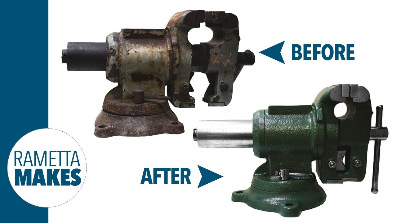 How to Restore a Bench Vise // DIY