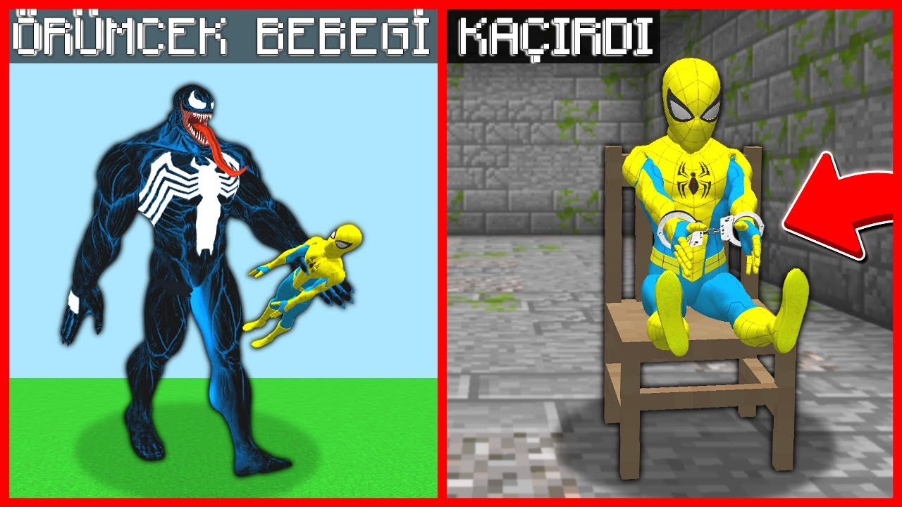 VENOM ÖRÜMCEK BEBEĞİ KAÇIRDI! 😱 - Minecraft