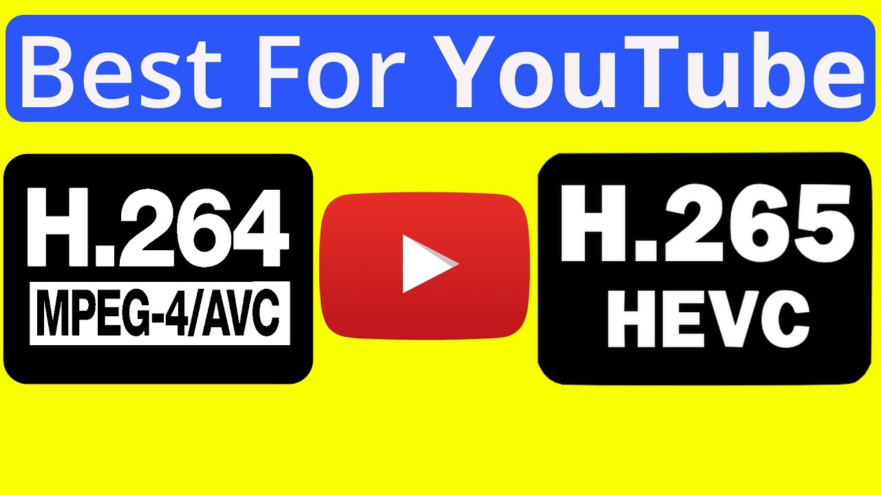Какой формат видео ЛУЧШЕ всего подходит для YouTube: H264 или H265?