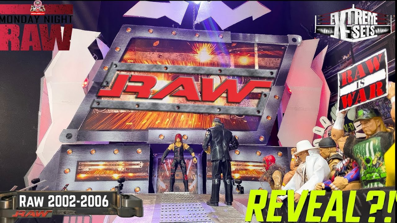 RAW STAGE  :  RUTHLESS AGRESSION ERA   || WWE ACTION FIGURES  || HOW TO BUILD EXTREME SETS STAGE  ||
