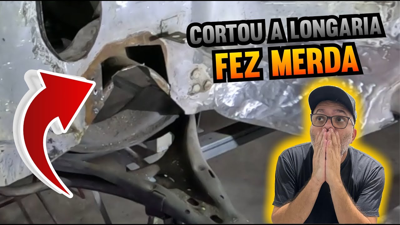 PARTE 4 DA FUNILARIA DO GOL GTI BRANCO NACAR ELE CORTOU A LONGARIA DO GOL PARA REBAIXAR