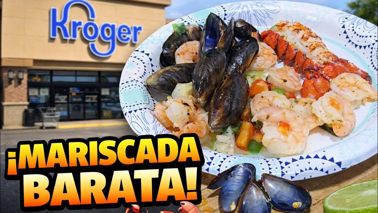 ¡Mariscada BARATA en Kroger! 🦞 Camarones Colas de Langosta y Patas de Cangrejo Receta en Mantequilla