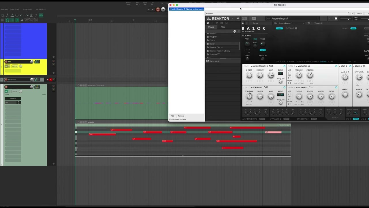 Vocoder in REAPER