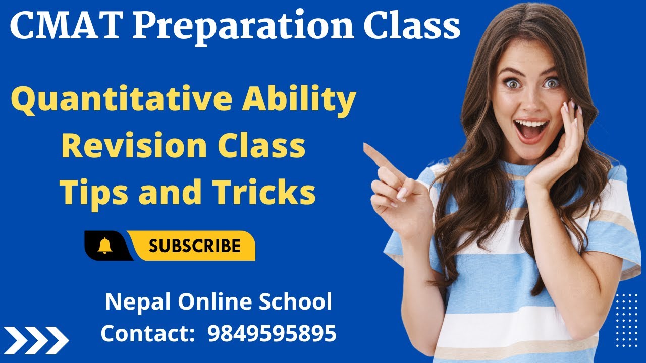 CMAT | Quantitative Ability | Revision Class | CMAT Preparation Tips and Tricks