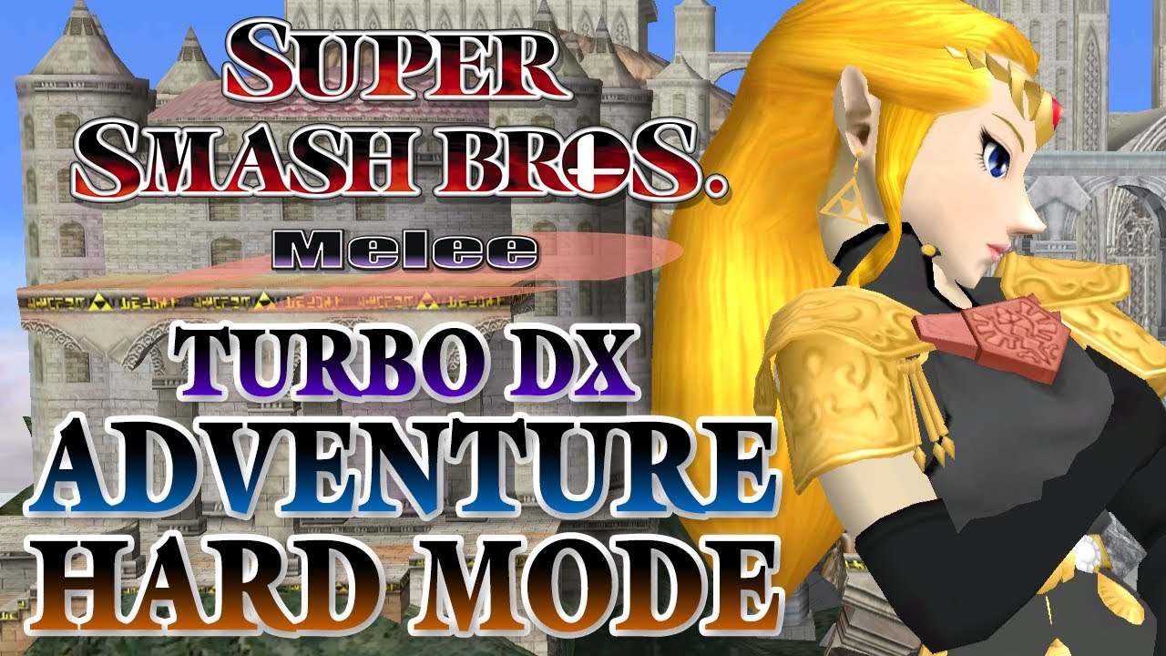Super Smash Bros. Melee [Turbo DX]: Adventure mode [Zelda] [Hard]