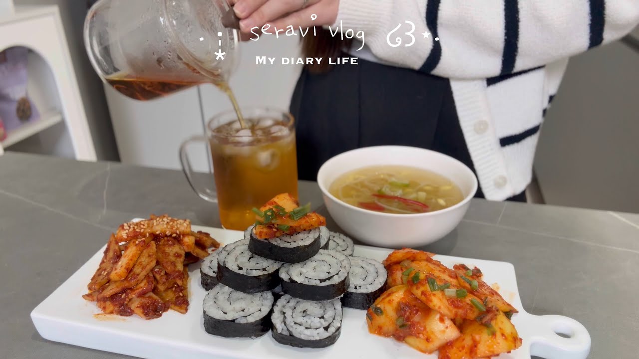 Vlog | Корейский Новый год дома 🍚🥢Tteokguk, 5 Гарниров, Egg Toast, Bulgogi Hotpot, Kimbap