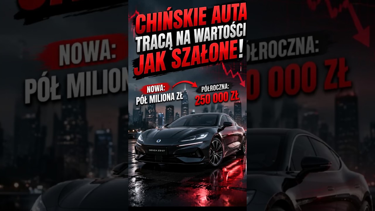 Chińskie auta tracą na wartości jak szalone. Nowy 475 tys PLN a p&oacute;łroczny 250 tys PLN. Denza Z9GT