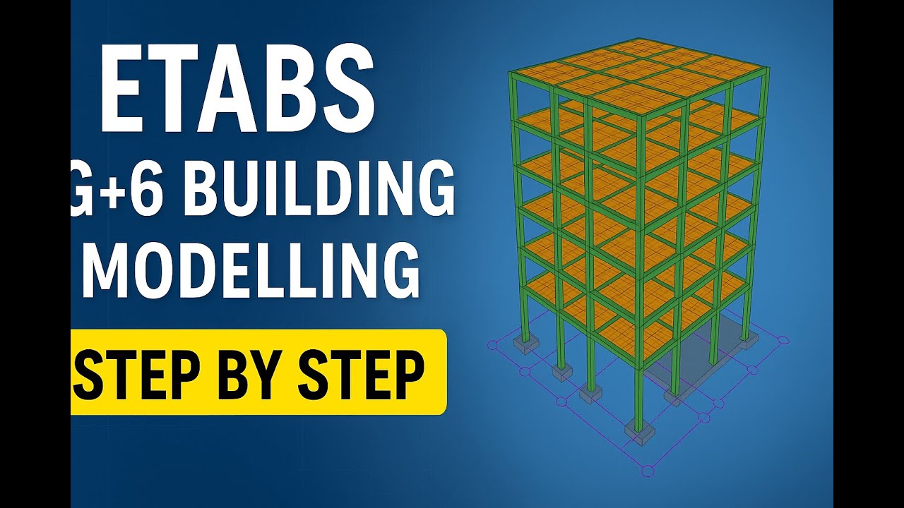 [1.] G+6 Building Modeling in ETABS | Step by Step Guide for Beginners 🚀