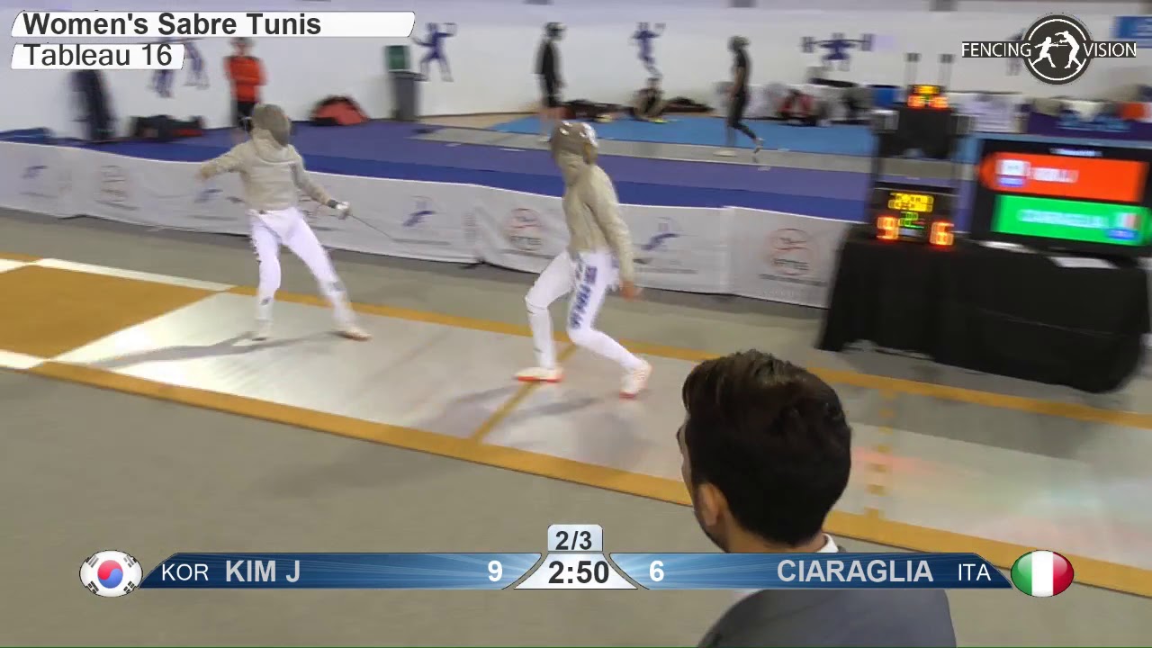 FE 2018 471 T16 03 F S Individual Tunis TUN WC YELLOW KIM KOR vs CIARAGLIA ITA