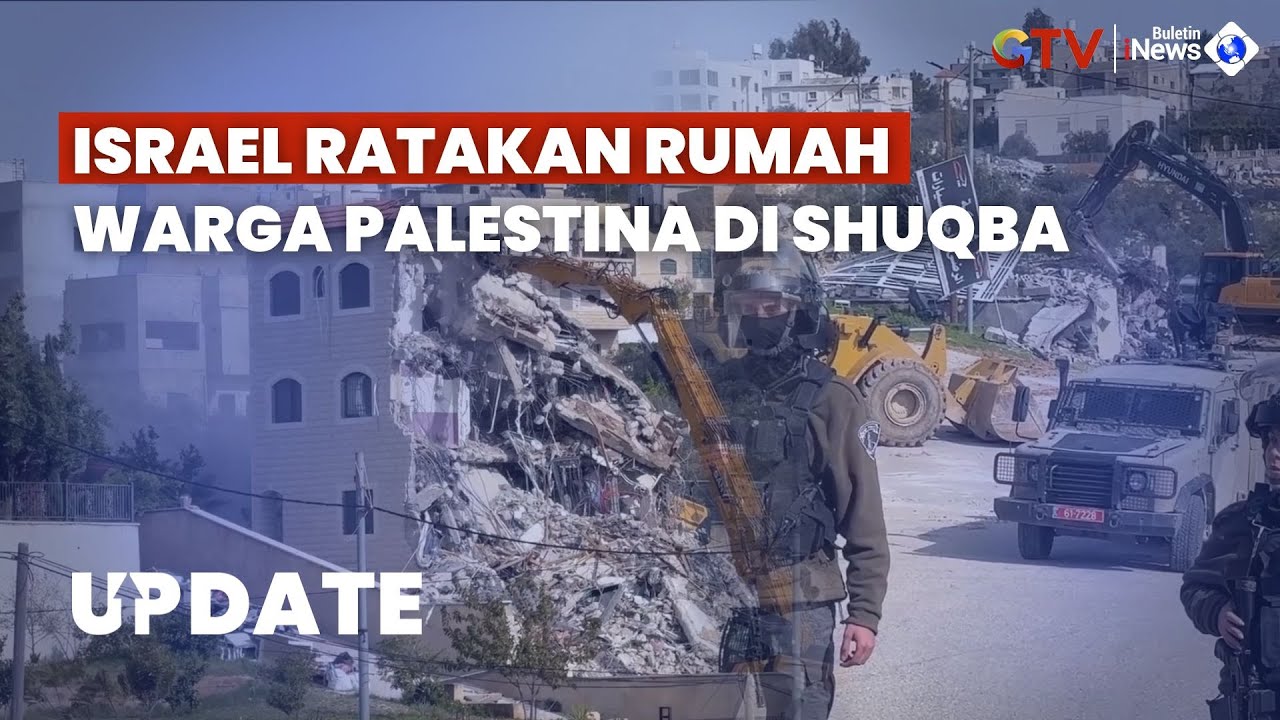 Brutal! Israel Ratakan Rumah Warga Palestina di Shuqba