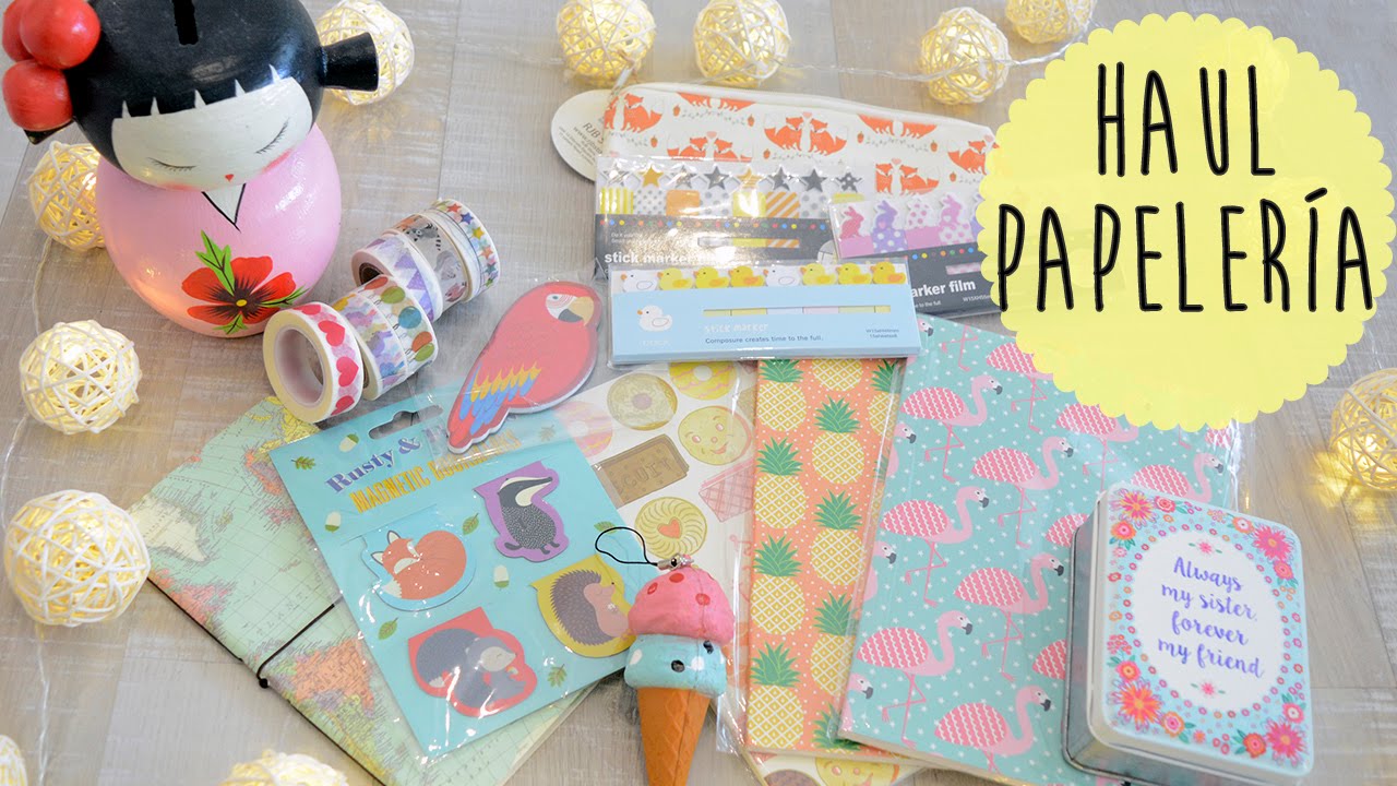 Haul de papelería y cosas kawaii - Lazy Cat
