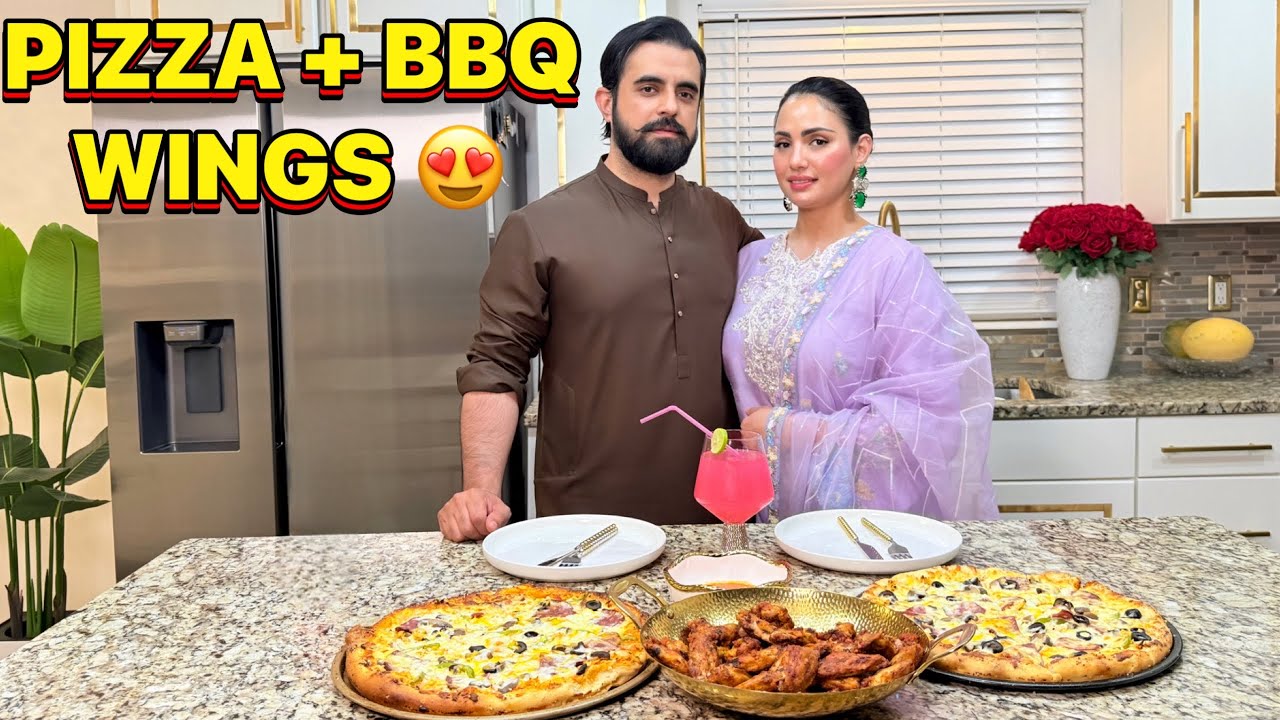 Cooking My Family&rsquo;s Favorite Meal | Homemade Pizza & BBQ Wings 🍕🔥