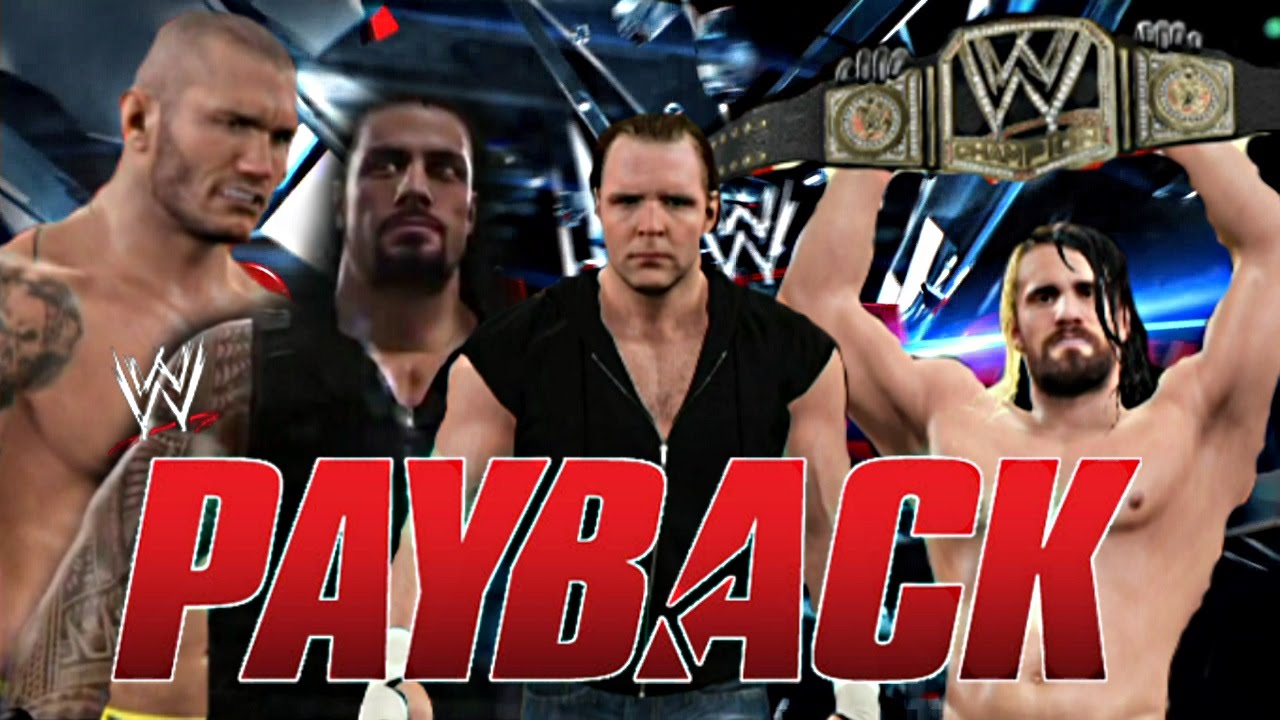 WWE Payback 2015 Seth Rollins vs Randy Orton vs Roman Reigns vs Dean Ambrose Gameplay WWE 2K15