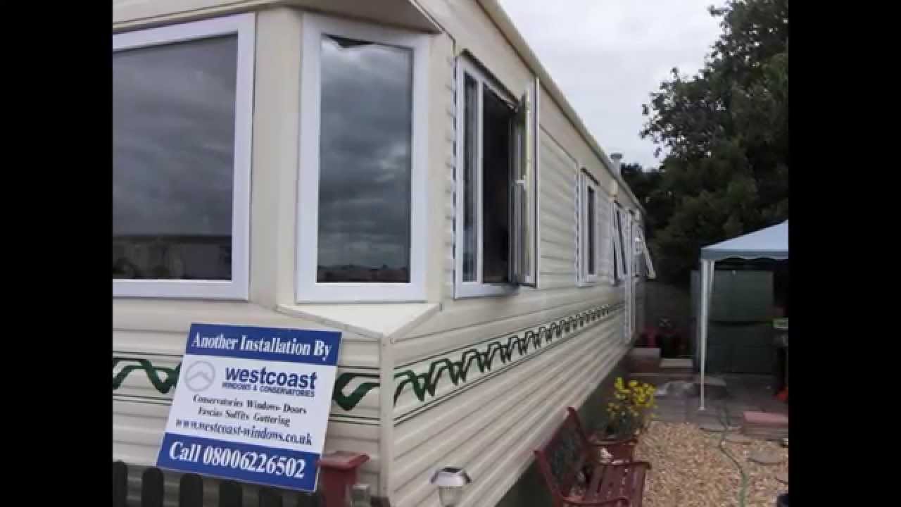 Double glazing for static caravans, installation at Brean Sands , Burnham on sea , Somerset