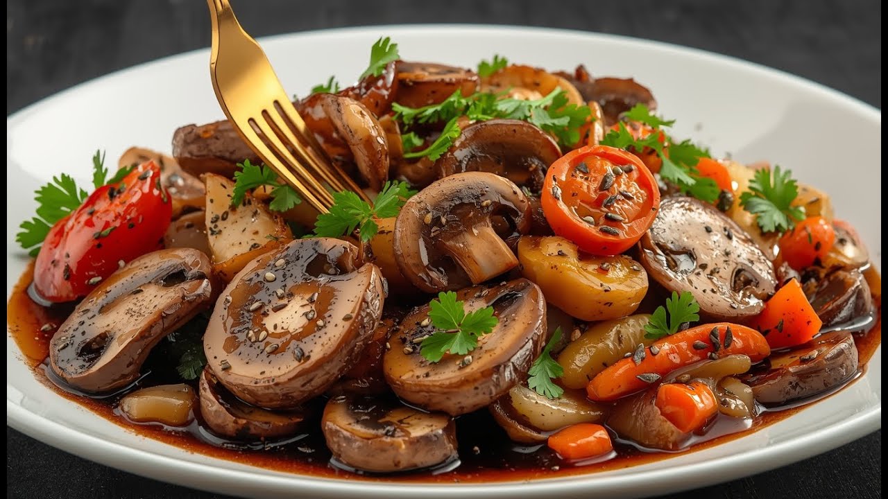 Ein berühmtes Rezept, das die Welt verrückt macht! Pilze schmecken besser als Fleisch.