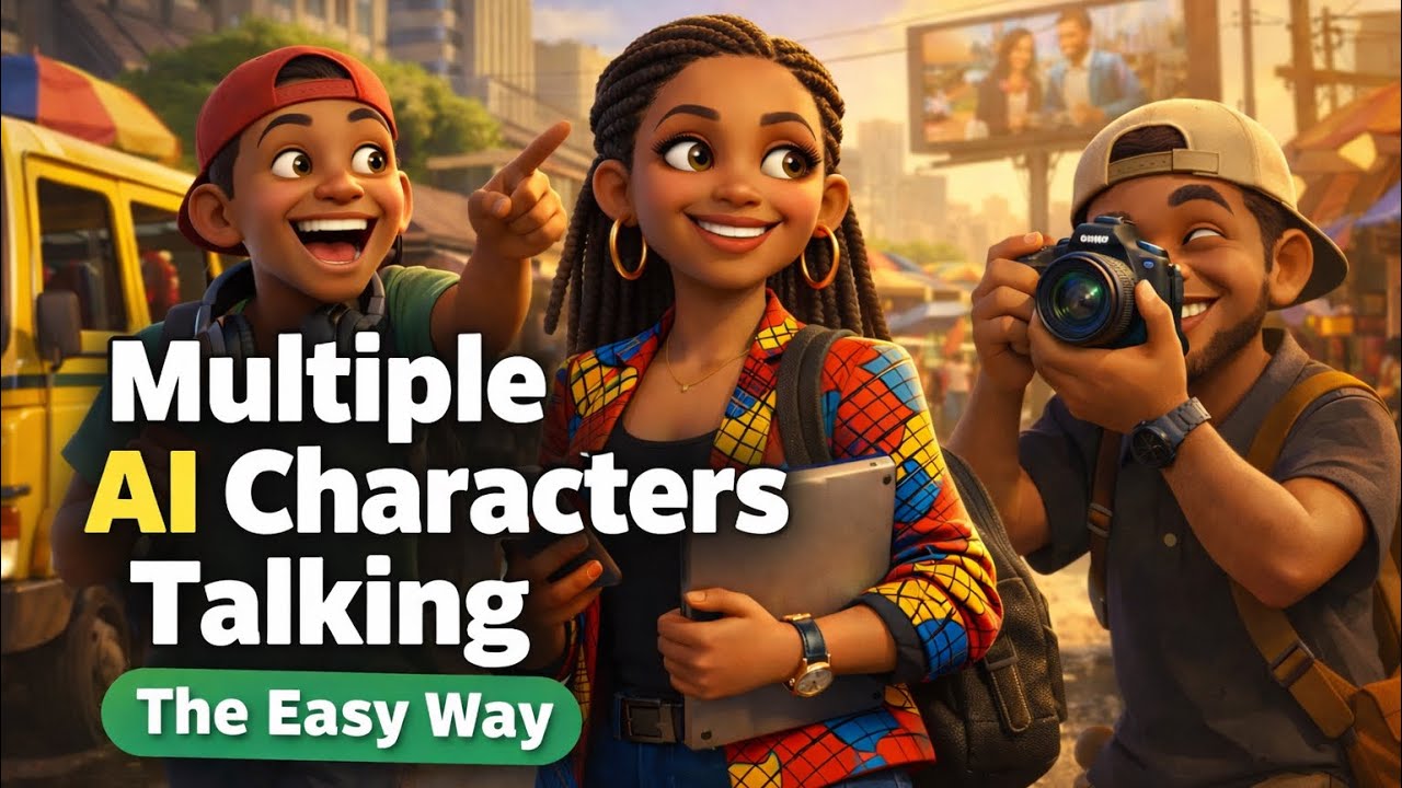 How I Create Multiple AI Characters Talking in One Video  l Grok Ai tutorial