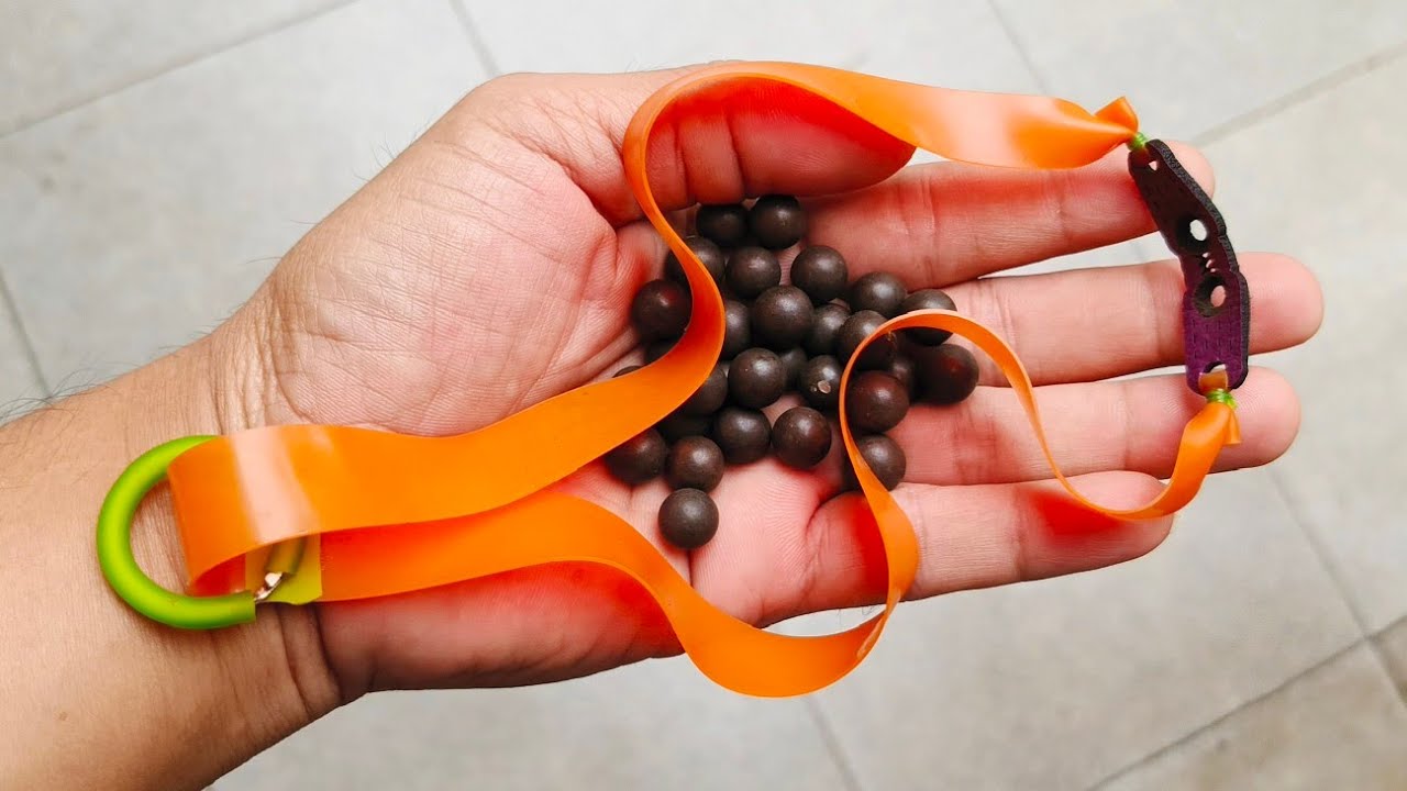 How to make a Frameless slingshot from rings 