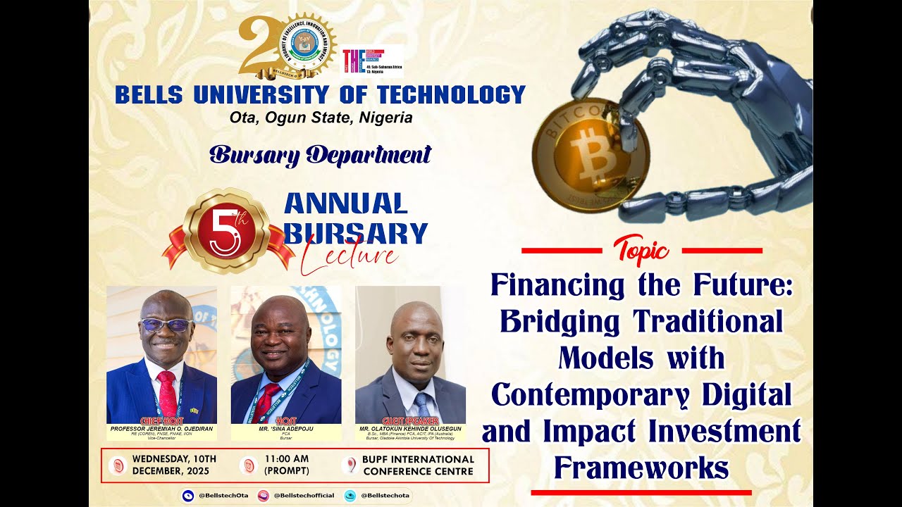 5TH ANNUAL BURSARY LECTURE