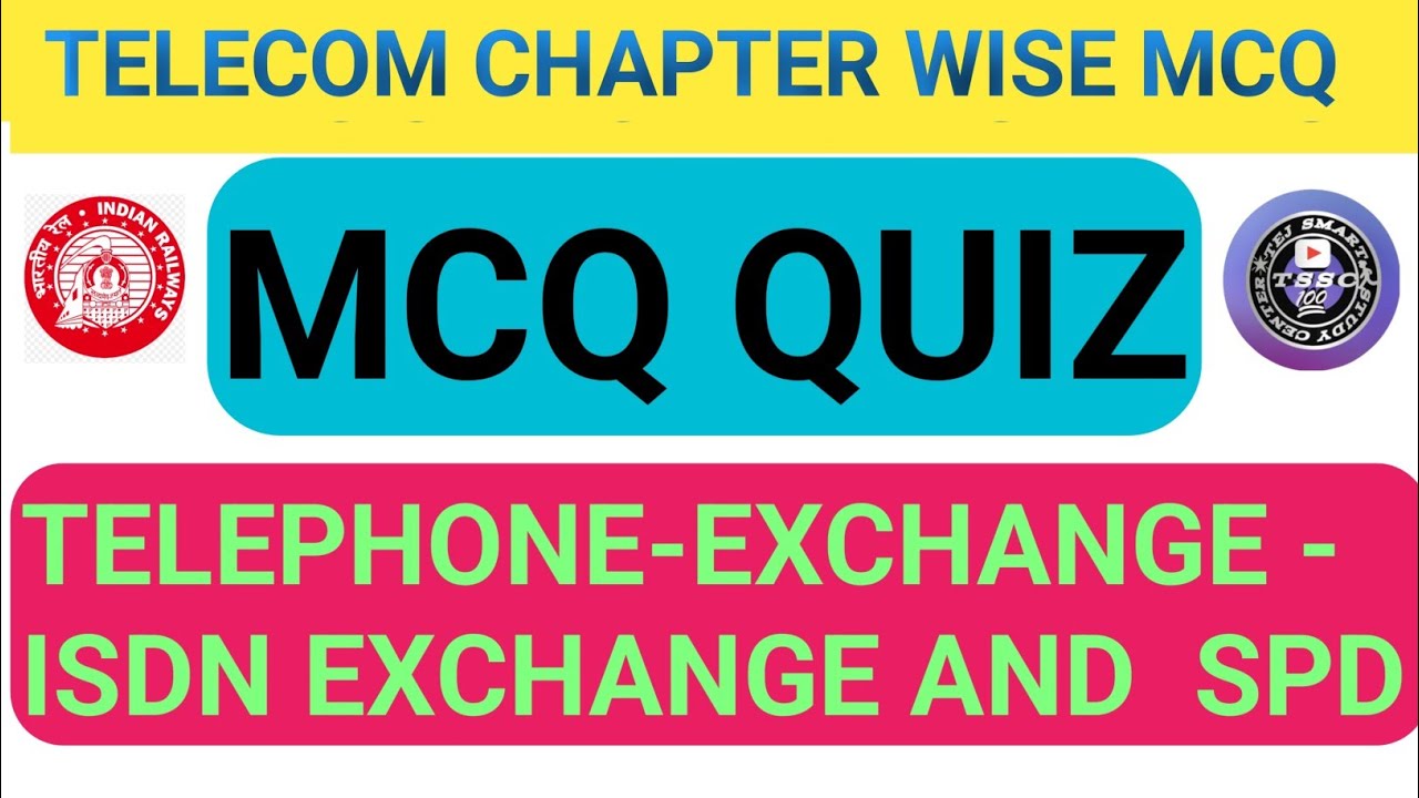 TELEPHONE EXCHANGE AND ISDN EXCHANGE &SPD SE RELATED CHAPTER WISE MCQ QUIZ JE TELE LDCE EXAM HETU