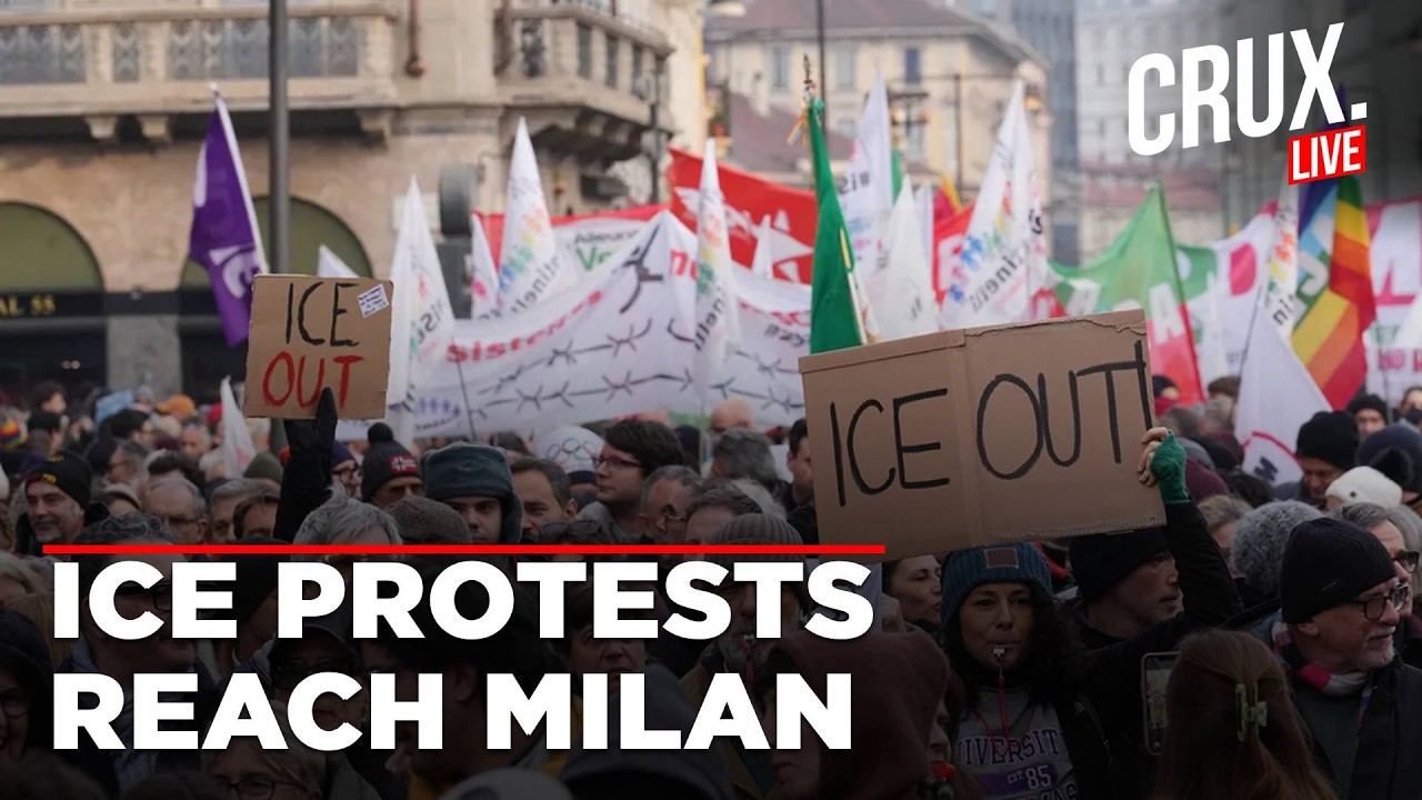 LIVE | Protests Erupt in Milan Over ICE Agents Deployment At Winter Olympic Games