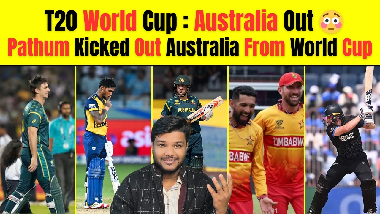 World Cup ka Sabse Bada Upset 😳 Australia Bahar | Nissanka 100 🏏 | Phillips Finisher Mode ON 🔥