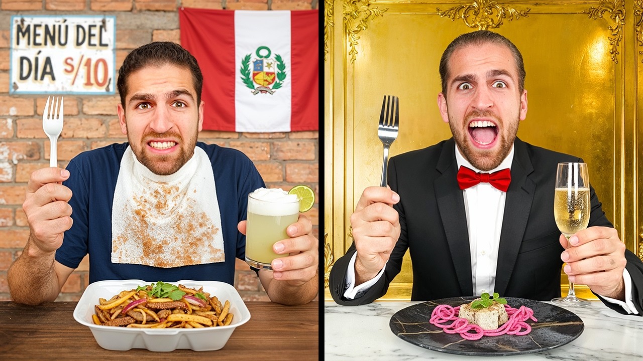 COMIDA CALLEJERA VS RESTAURANTE DE LUJO EN PER&Uacute;