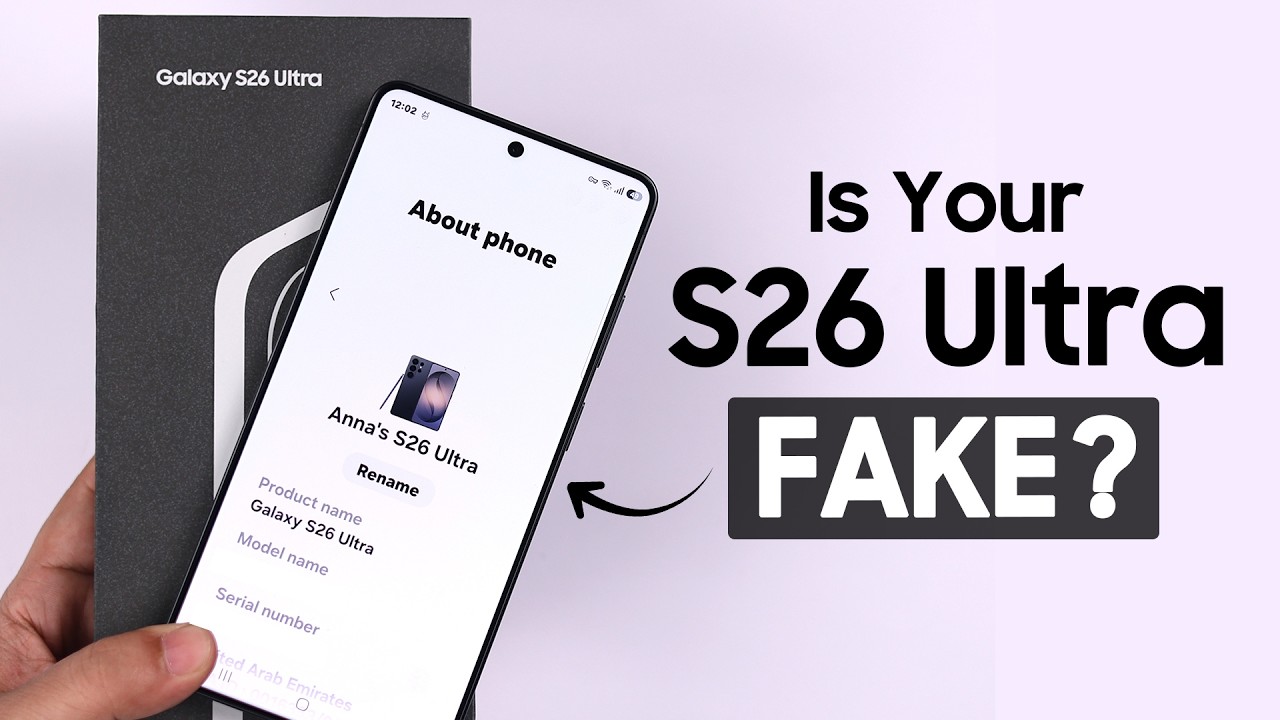 Samsung S26 Ultra: Как проверить, оригинальный ваш телефон или подделка!