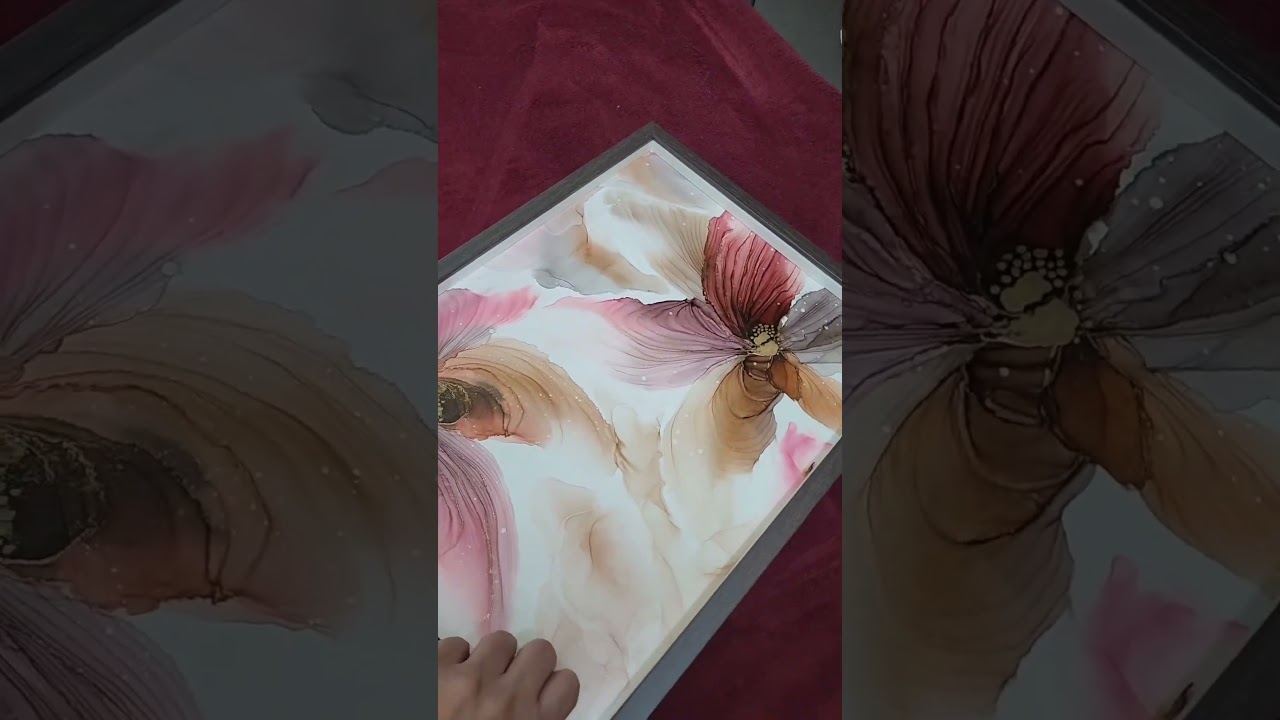 Beautiful Alcohol Ink Artwork | DIY | Golden Autumn