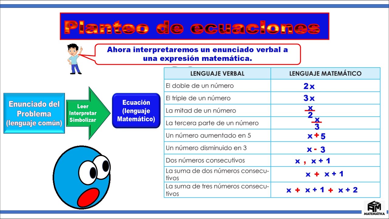 Planteo de ecuaciones de primer grado - 4to de primaria