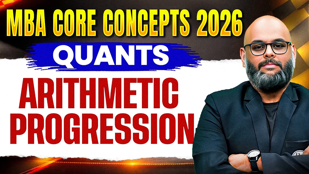 Arithmetic Progression | CAT 2026 Quants | MBA CORE CONCEPTS 2026