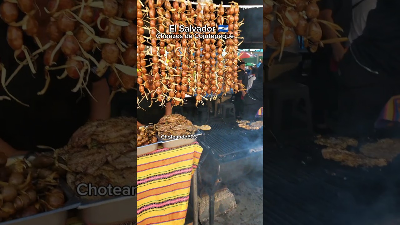 Chorizos de Cojutepeque #ElSalvador #choteando503