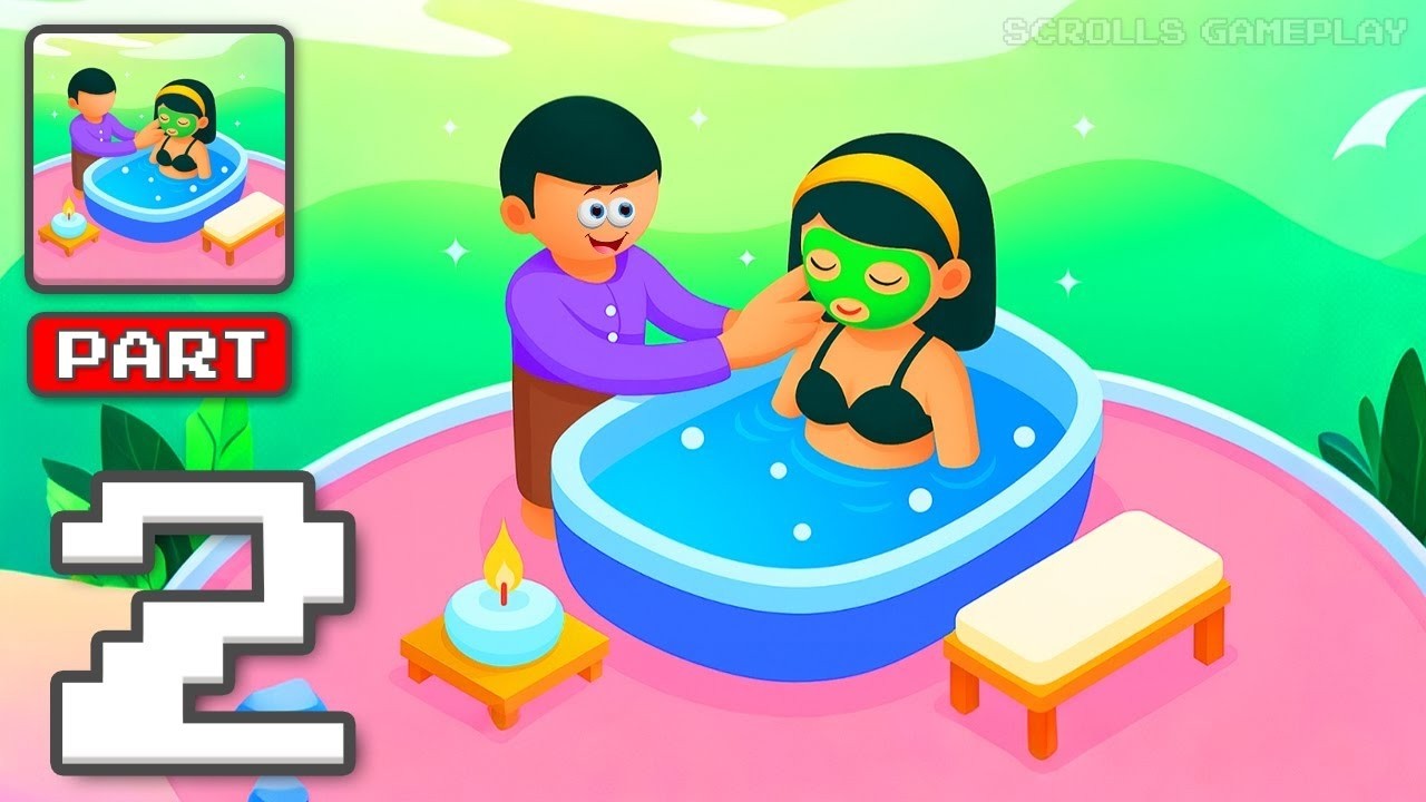 Spa Empire - Gameplay Walkthrough Part 2 - Spa Dream Makeover Sim (iOS, Android)