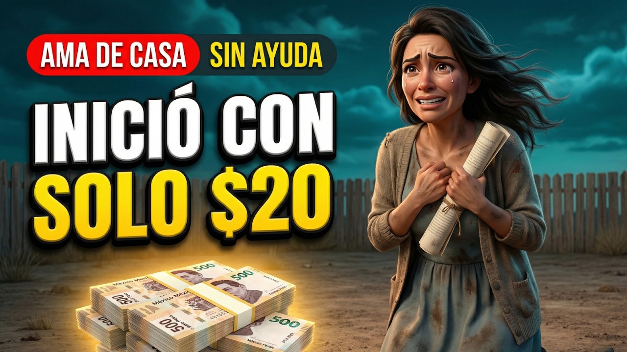 Sin Ayuda: AMA DE CASA aplicó la Estrategia de los $20 y INICIÓ SU NEGOCIO Sola