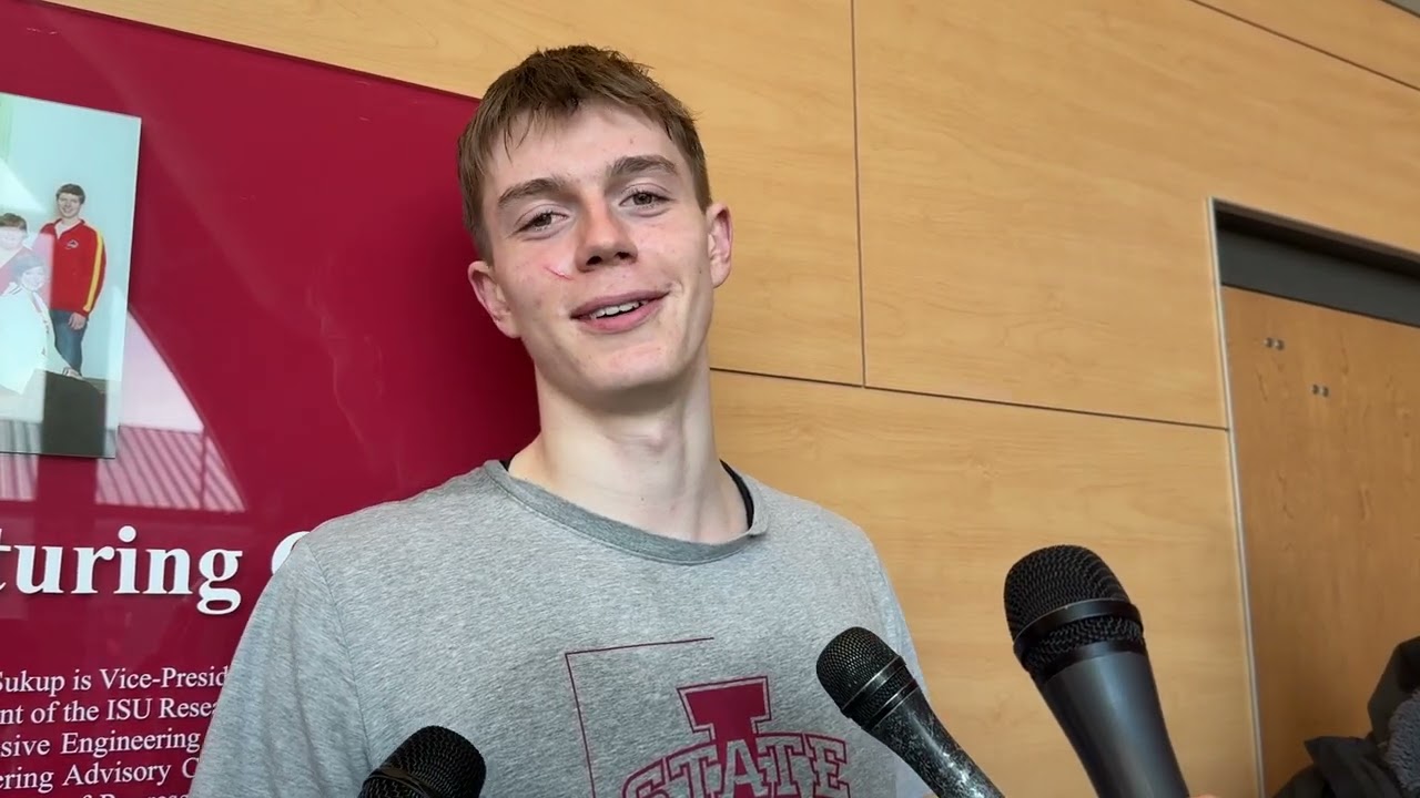 Dominykas Pleta pre BYU presser