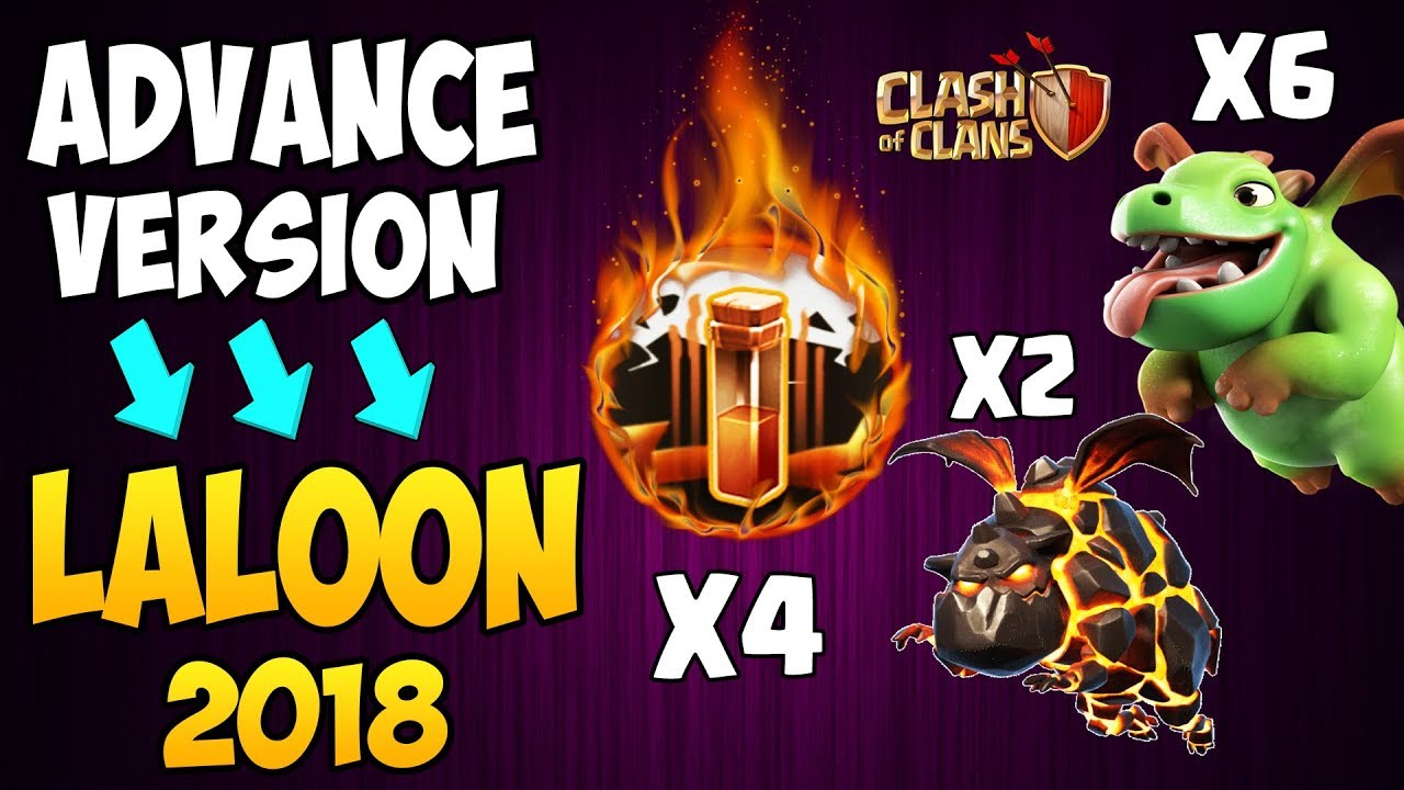 Queen Walk + Lavaloon + Baby Dragons | Town Hall 9 (TH9) NEW STRONG ATTACK STRATEGY 2018