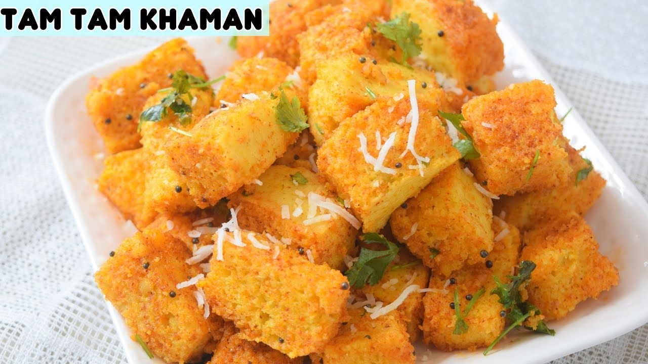 Tam Tam Khaman Dhokla Recipe - टमटम खमण रेसिपी - Priya R - Magic of Indian Rasoi