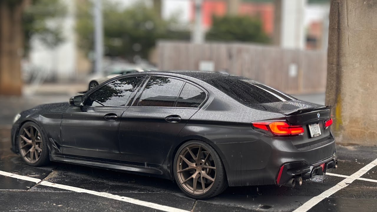 RUNNING LATE TO SCHOOL IN MY STAGE 3 BMW 540I