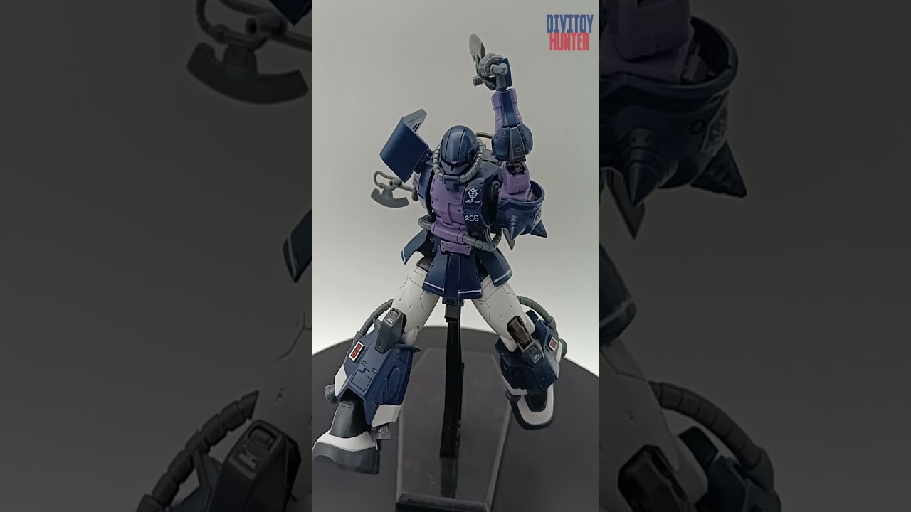 BLACK TRI STAR ZAKU II ORTEGA #SHORTS #GUNDAM #GUNPLA #PLAMO #YOUTUBE #MODELKIT