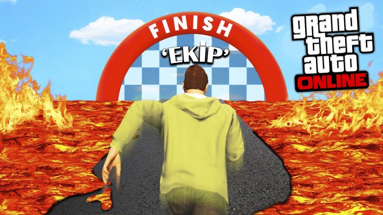 AŞŞAĞI DÜŞERSEN ÖLÜRSÜN !! (YENİ %99 İMKANSIZ PARKUR!!) - GTA 5 Online (Sesegel,Ümidi,OyunPortal)