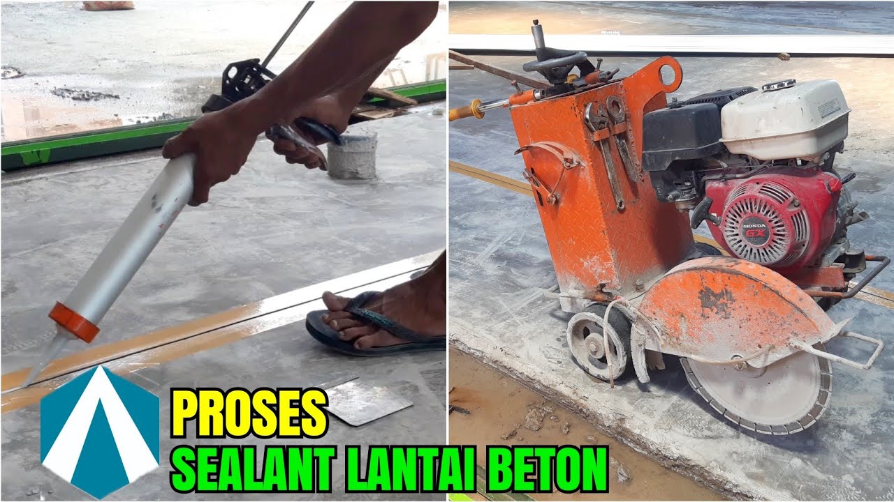 PROSES SEALANT LANTAI BETON GUDANG || JOINT SEALANT LANTAI BETON