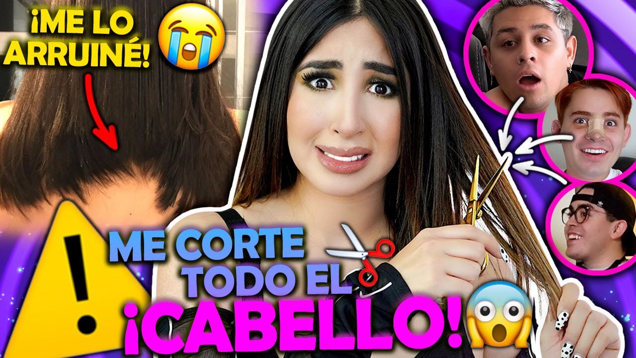 ME CORTÉ TODO EL CABELLO Y ME LO ARRUINÉ 😭 + MIS AMIGOS REACCIONAN 😤 | Queen Buenrostro