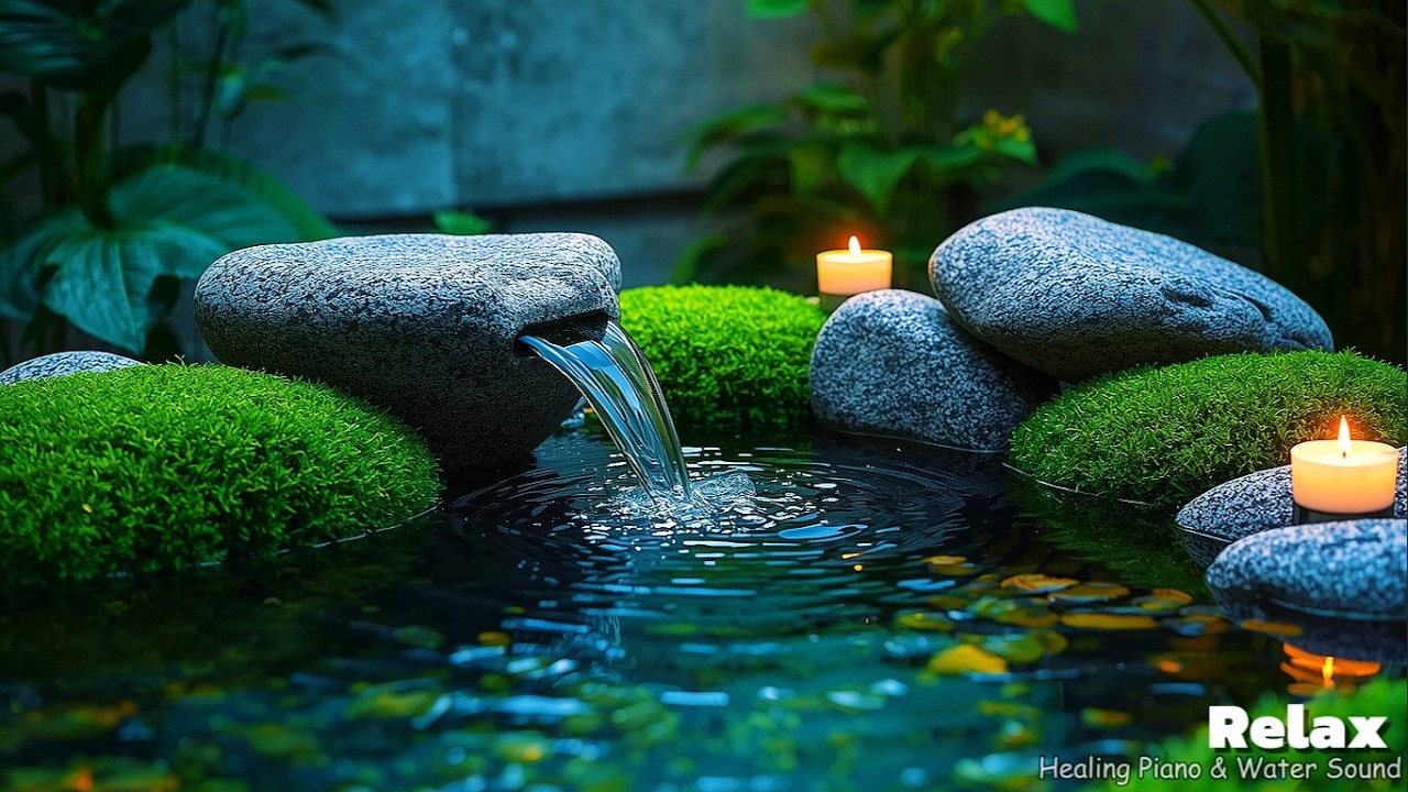 Calm Mind & Deep Sleep 🌿 Soothing Japanese Garden Water Sounds