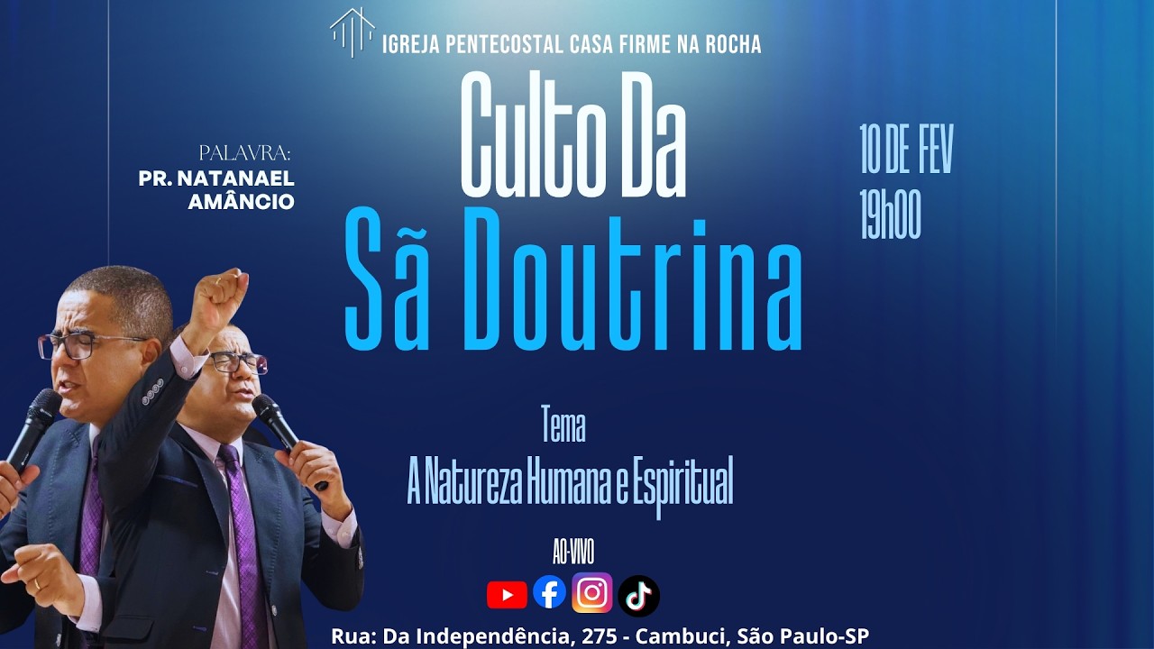Culto Ao-Vivo l Sã Doutrina l @IPCROFICIAL