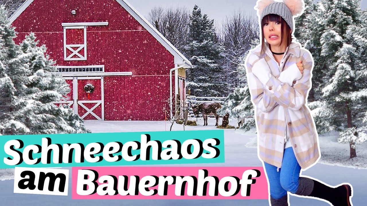 Schnee KATASTROPHE auf meinem Bauernhof 🌹| ViktoriaSarina
